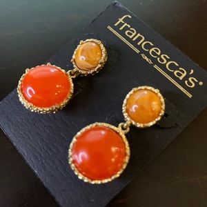 Francesca’s orange earrings